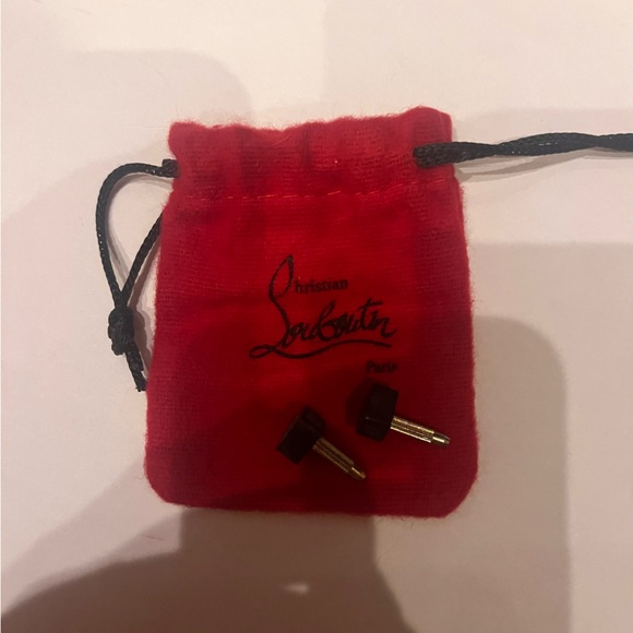 Christian Louboutin Very Prive 120 KID Black/Red Heels - Picture 10 of 13